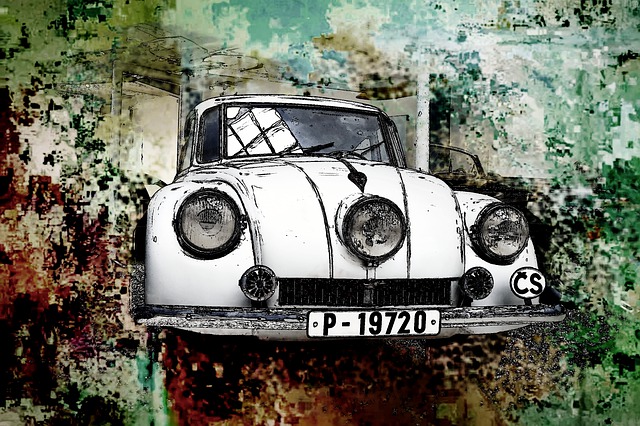 Free car tatra 87 vintage illustration
