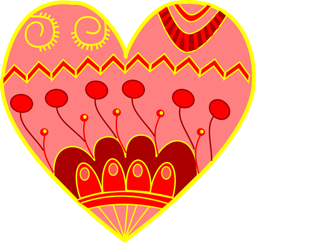 Free Heart Ornament vector and picture