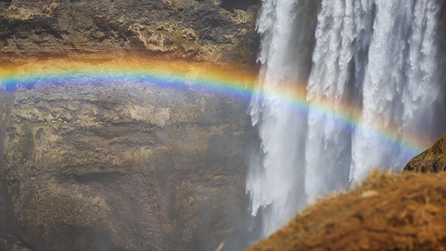 Seljalandsfoss, Duha, Vodopád, Voda