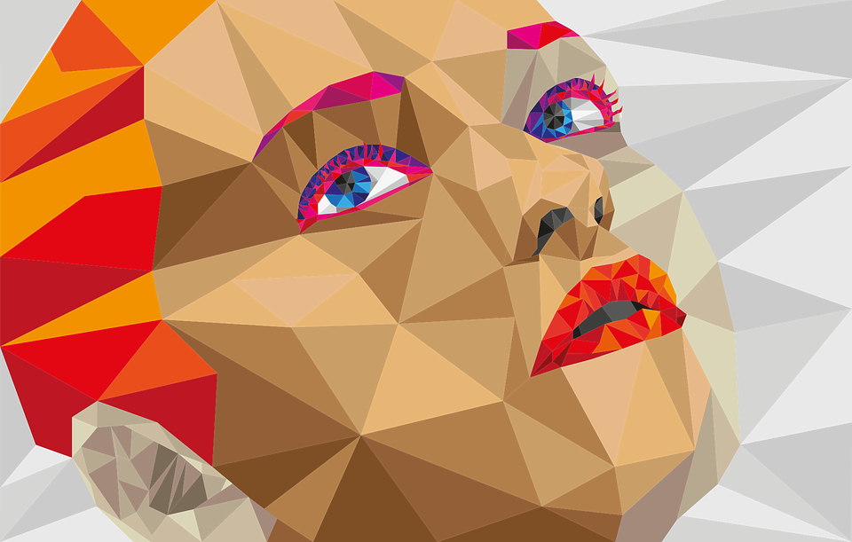 Low Polygon Face