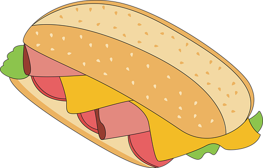 Free Sandwich Breakfast vector and picture