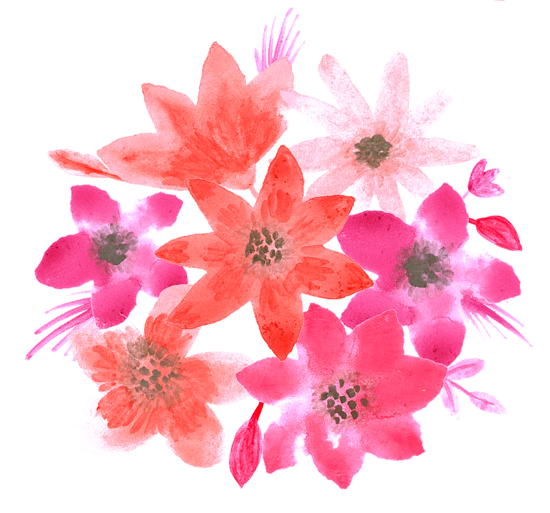 花 水彩画 装飾的な Pixabayの無料ベクター素材