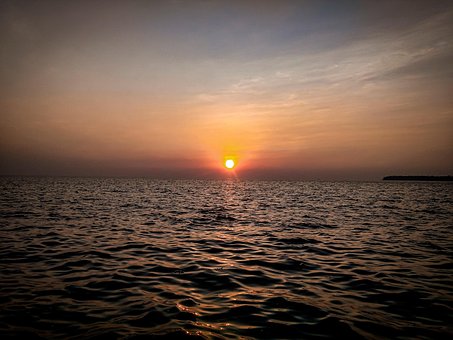 Free Sunset Sea photo and picture