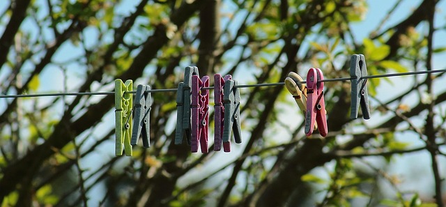 Free Clothespins Clothesline photo and picture