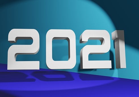 Datum, Jahr, Neujahr, Zahlen, Design