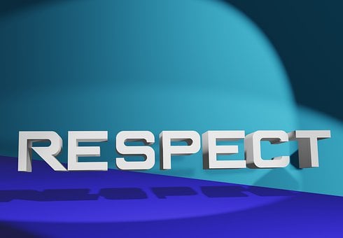 Respekt, Wort, Typografie, Ehren