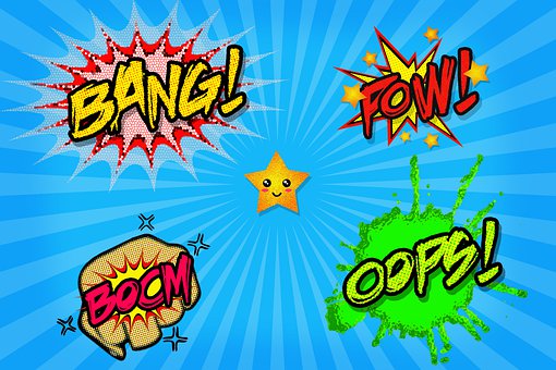 Blase Rede, Onomatopeia, Comics, Pop Art