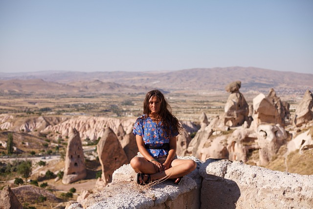Free Young Woman Mountains photo and picture
