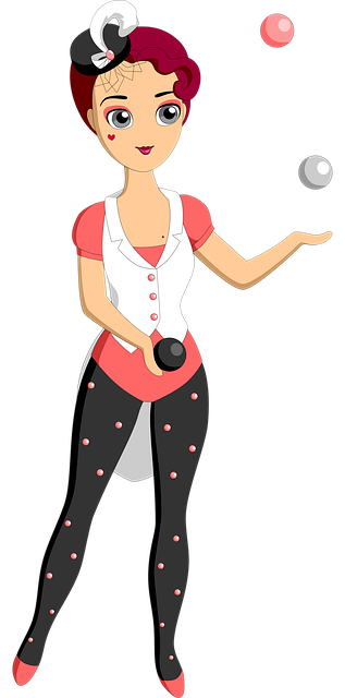 女性 ジャグラー ジャグリング Pixabayの無料画像