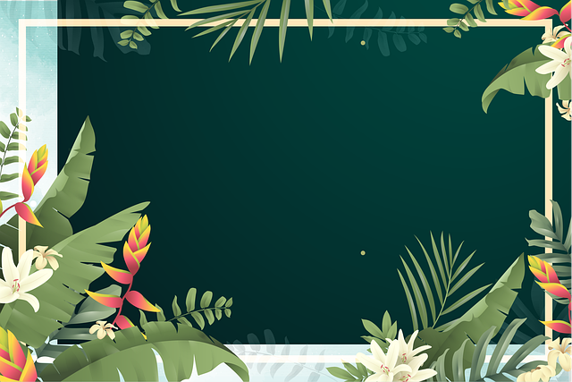 Download free HD stock image of Flowers Border Free flowers border frame illustration