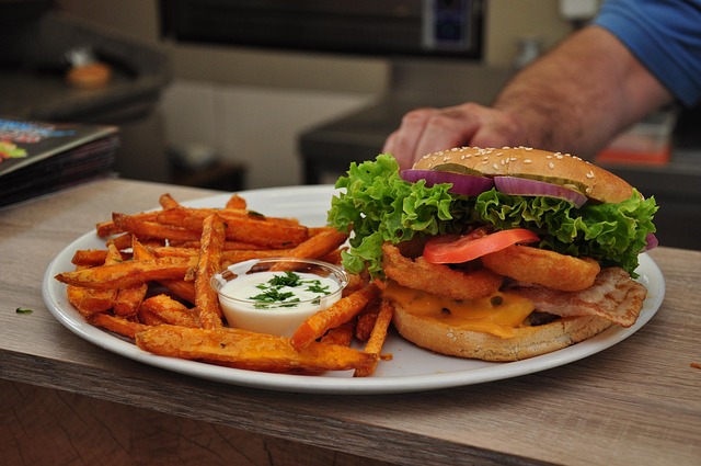Free Chicken Burger Sweet Potatoes photo and picture