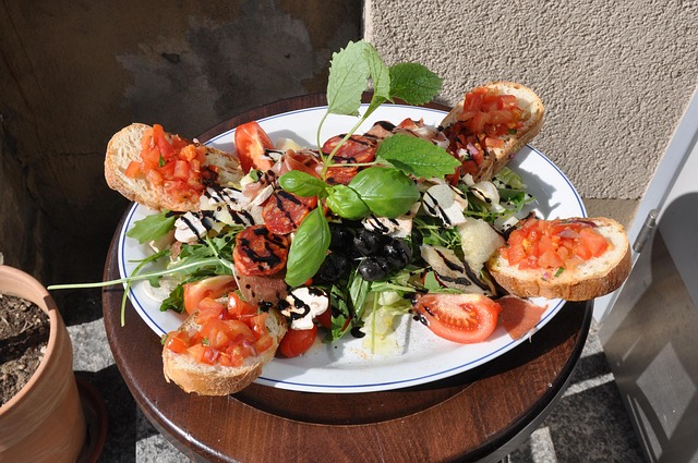 Free Bruschetta White Bread Slices photo and picture