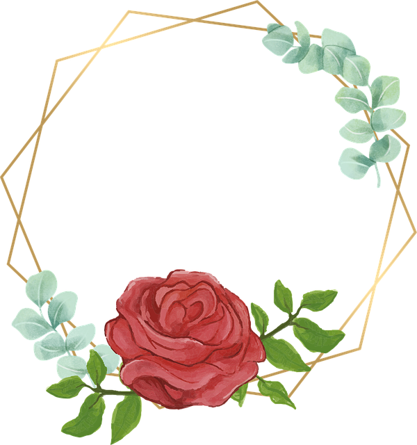 Free flowers frame boundary illustration