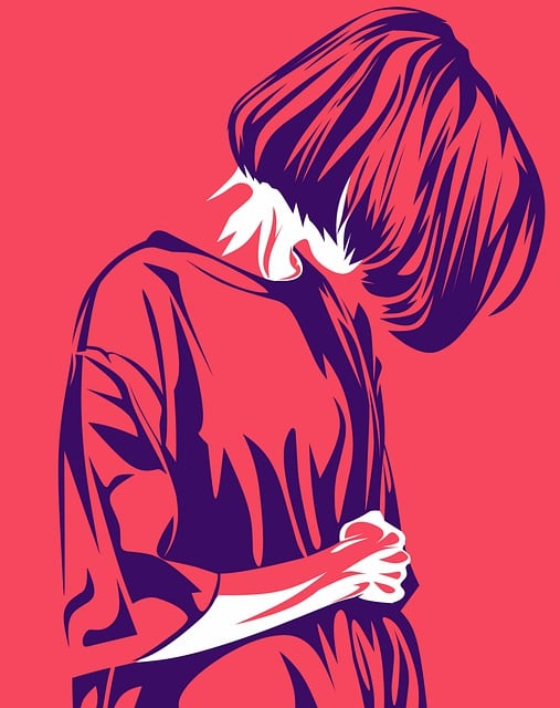 Download free HD stock image of Woman Sad Free woman sad depression illustration