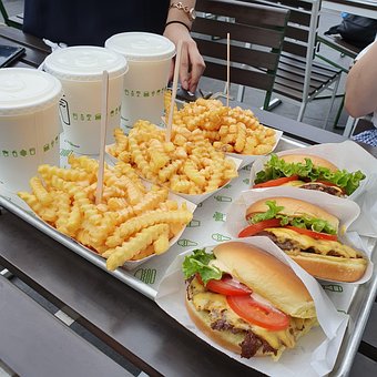 Free Burger French Fries photo and picture