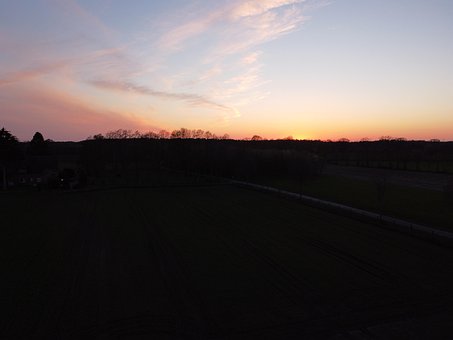 Pôr Do Sol, Crepúsculo, Natureza