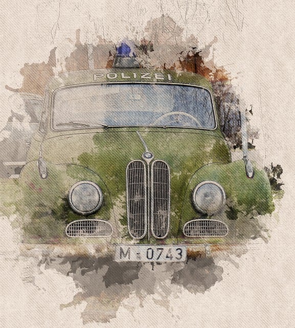 Polizeiauto, Oldtimer, Filmauto, Isar12