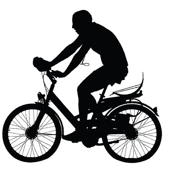 Free Bike Man illustration and picture