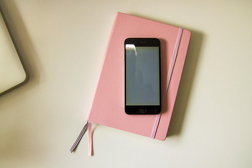 Notesbog, Telefon, Skrivebord