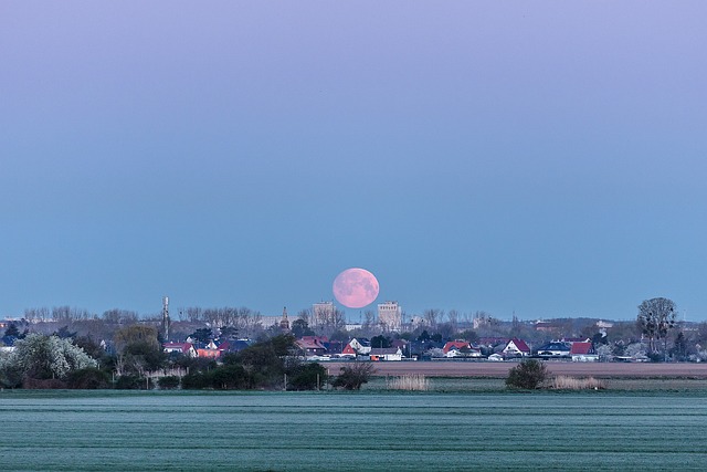Free Full Moon Town photo and picture