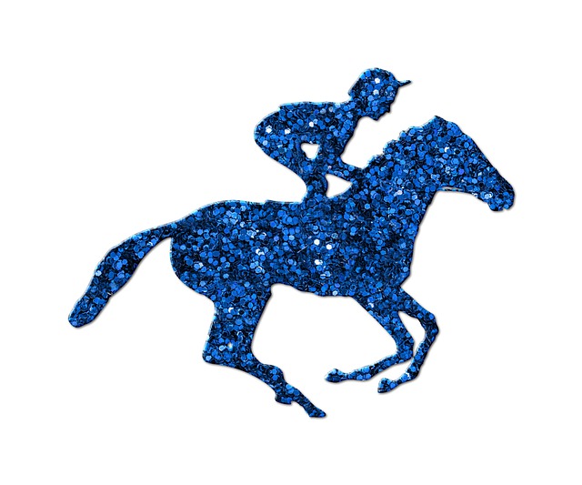 Free horseback riding horse glitters illustration