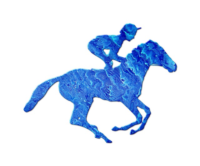 Free horseback riding horse abstract illustration