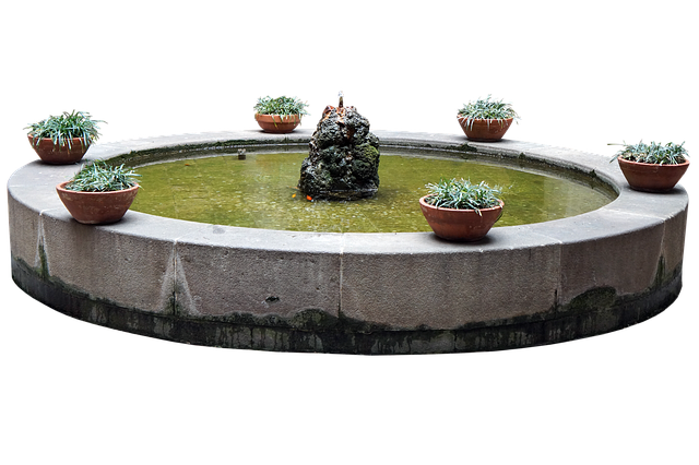 Free fountain water source illustration