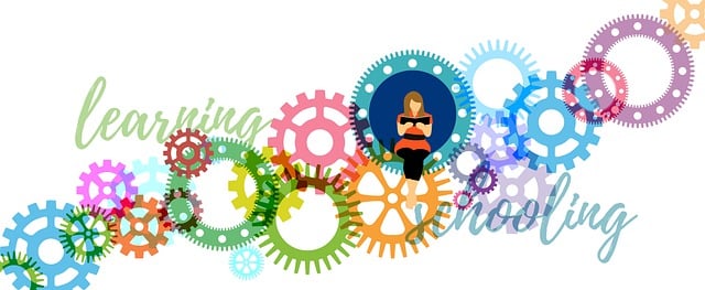 Free school learn gears illustration
