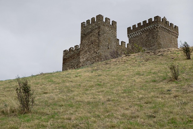 Alt, Herbst, Hintergrund, Bastion
