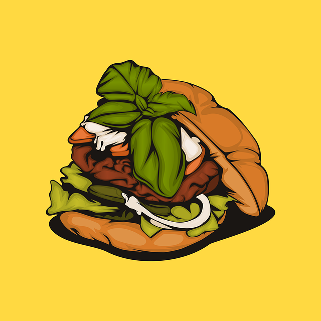 Free burger food meal illustration