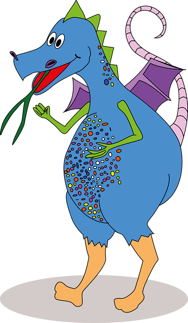 Free alebrije dragon character vector