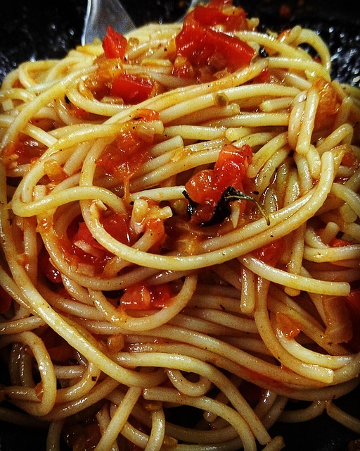 Espaguetis, Pasta, Tomaten, Comida