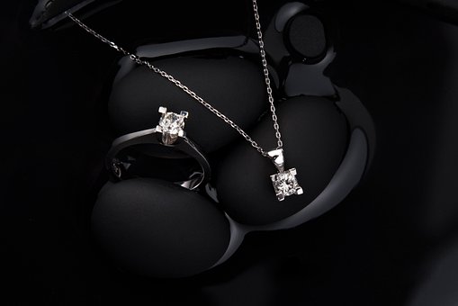 Sieraden, Goud, Ring, Diamant, Zwart