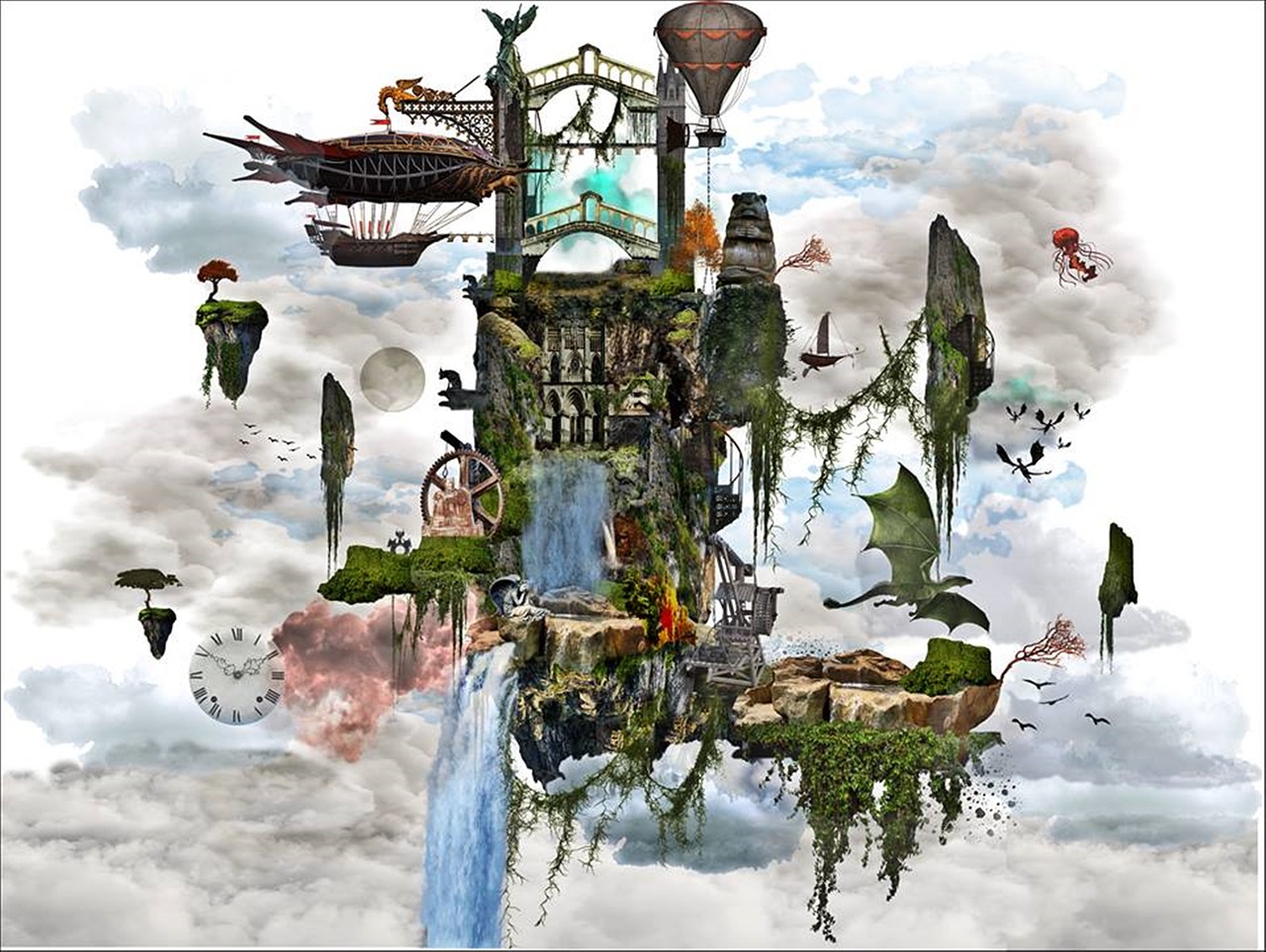 Cloud Island City Fantasy Free photo on Pixabay Pixabay