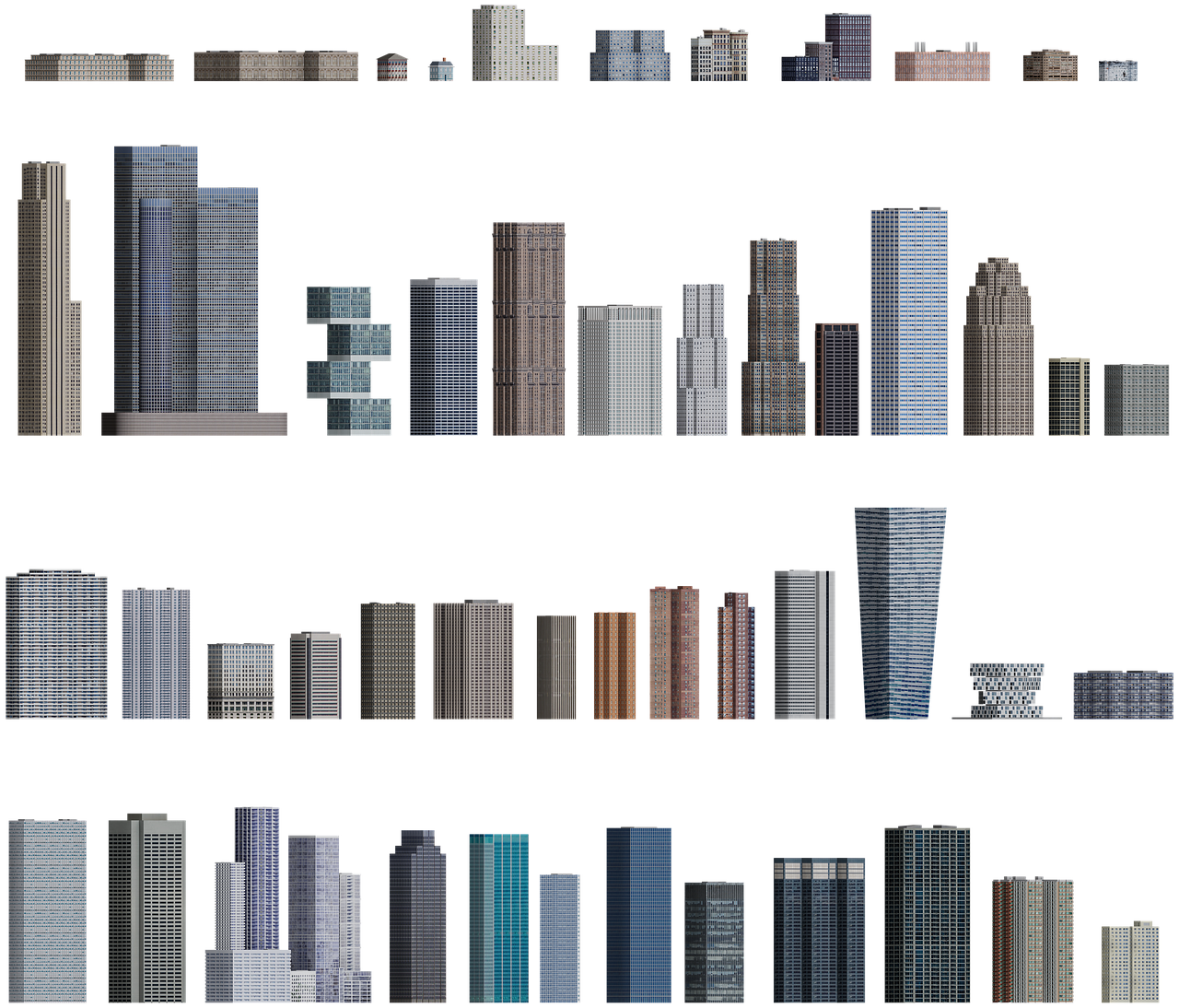 Download Buildings Facades Exteriors Royalty-Free Stock Illustration ...