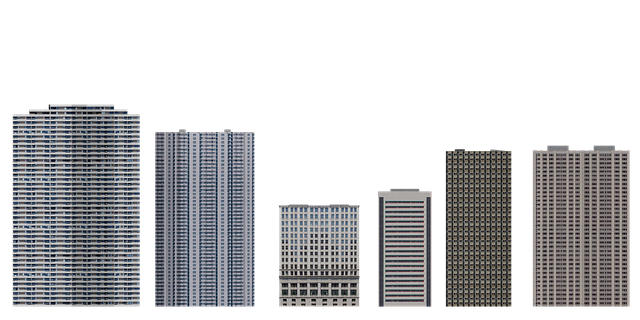 Free buildings architecture facades illustration