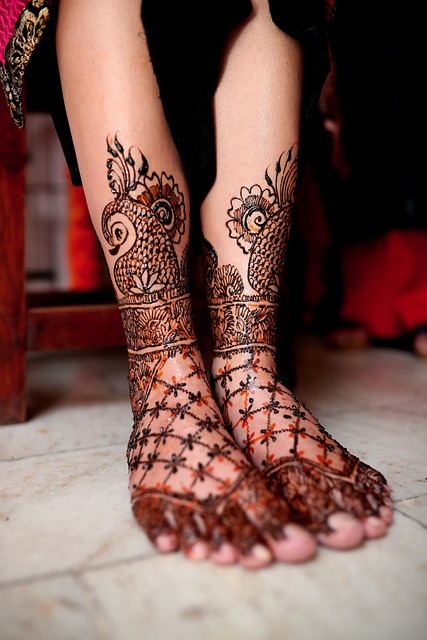 Free Mehndi Feet photo and picture
