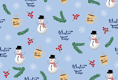 Free Template Winter vector and picture