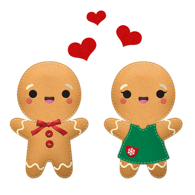 Free christmas gingerbread cookies illustration