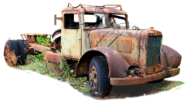 Free truck rusty old one illustration