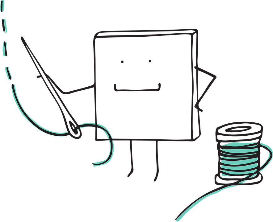 Download Pixel Cells, Thread, Needle. Royalty-Free Vector Graphic - Pixabay