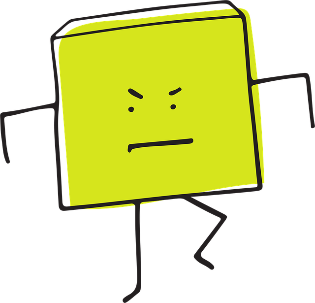 Free pixel cells emotion rage vector