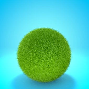 Ball, Gras, 3D, Natur, Grün, Kreis