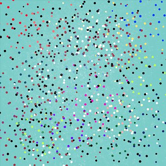 Tapet, Prik, Polkadot, Cirkel, Farverig