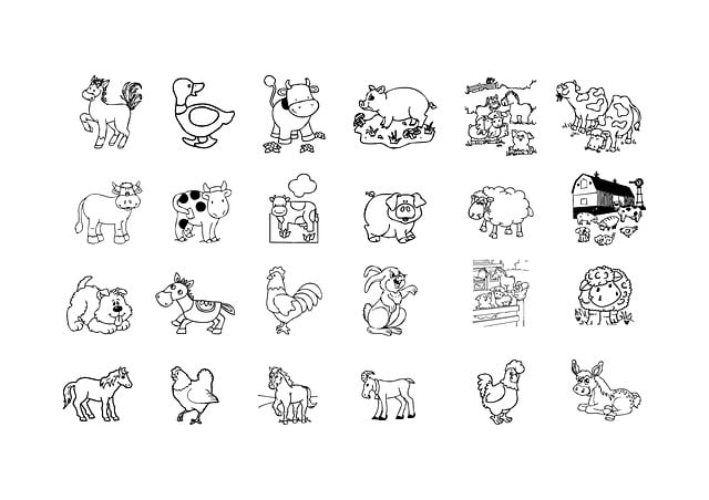Free farm animal cartoon sheep illustration