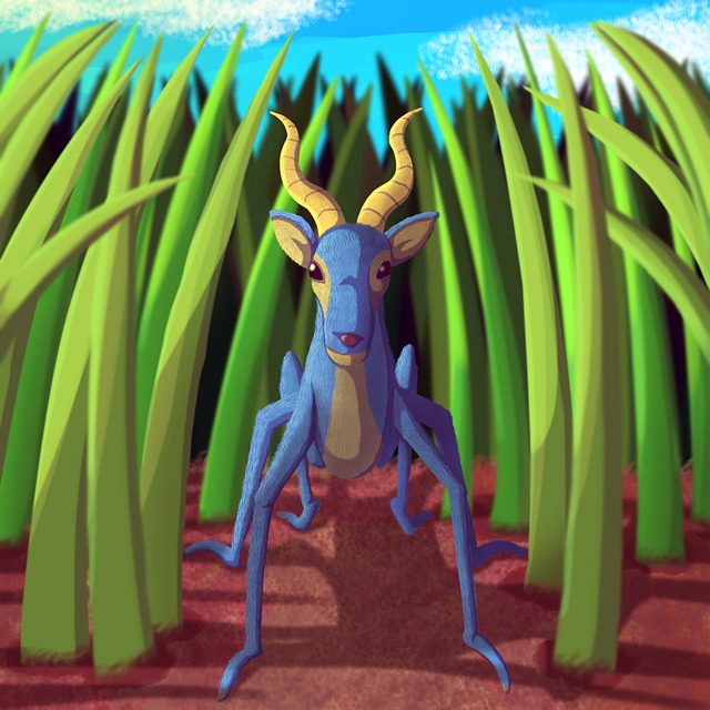 Free animal fantasy small illustration