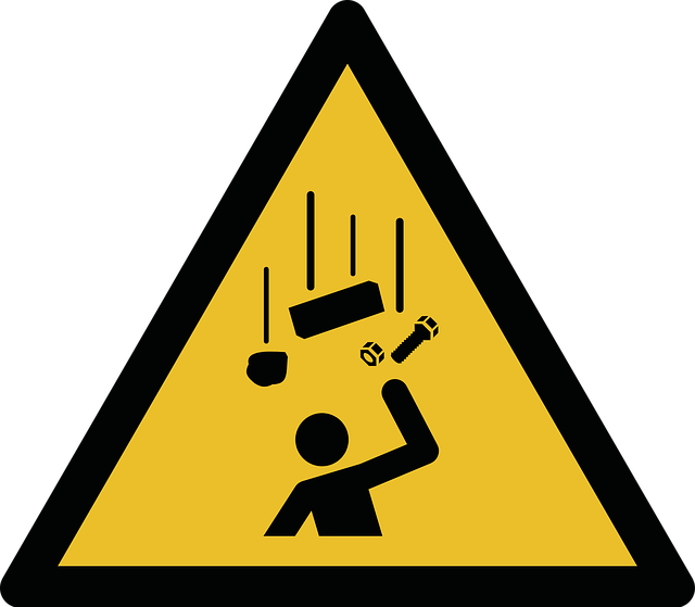 Free Falling Objects Iso 7010 vector and picture