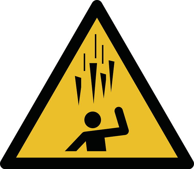 Free Injury Hazard Warning vector and picture