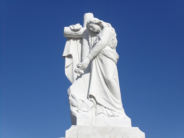 Standbeeld, Gedenkteken, Engel, Graf