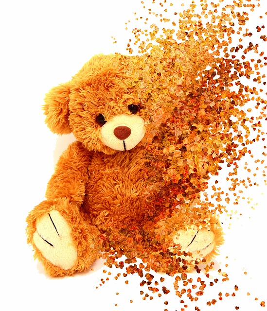 Free teddy bear dispersion toy illustration